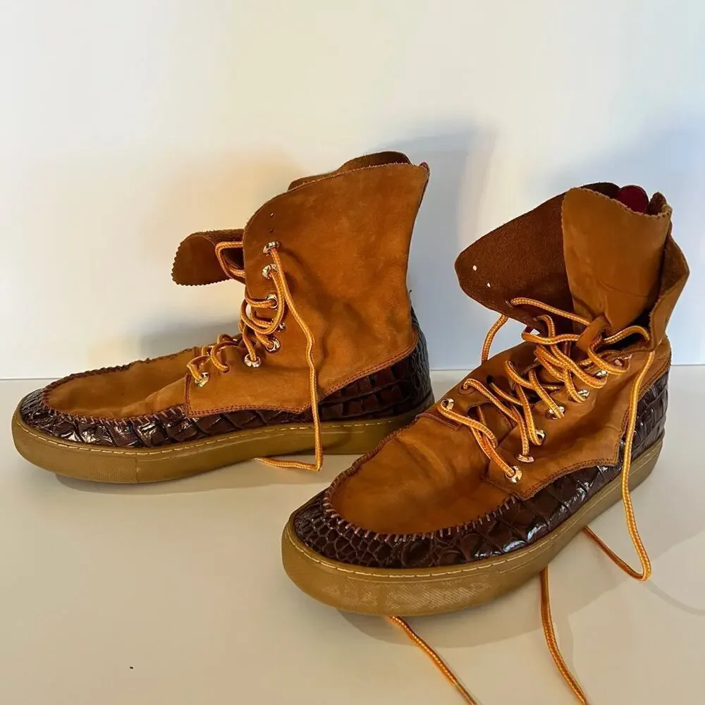 PRSVR men’s size 9 leather lace up high top